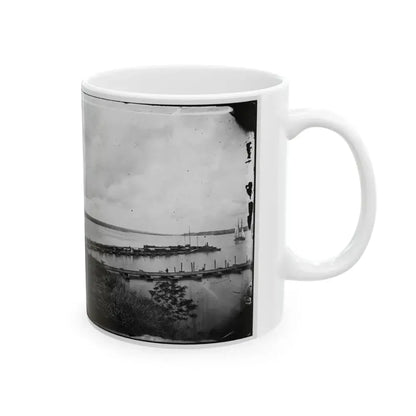 Belle Plain, Virginia. Pontoon Wharf (U.S. Civil War) White Coffee Mug - Go Mug Yourself