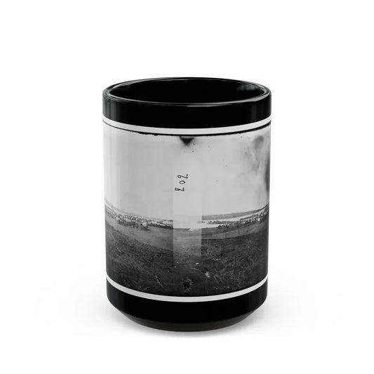 Belle Plain, Virginia. Quartermaster Department (U.S. Civil War) Black Coffee Mug 15oz - Go Mug Yourself