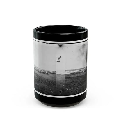 Belle Plain, Virginia. Quartermaster Department (U.S. Civil War) Black Coffee Mug 15oz - Go Mug Yourself