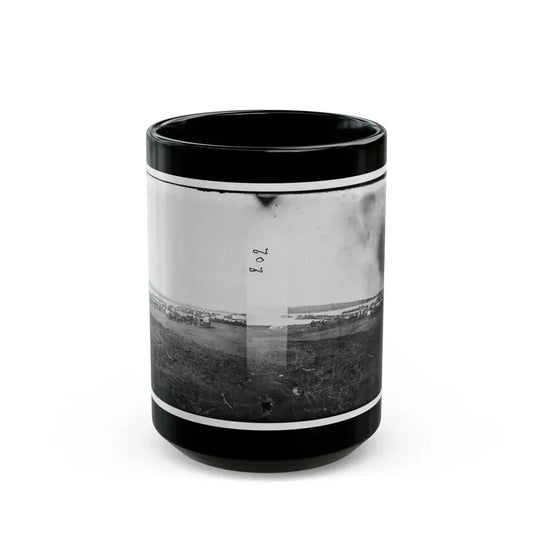 Belle Plain, Virginia. Quartermaster Department (U.S. Civil War) Black Coffee Mug 15oz - Go Mug Yourself