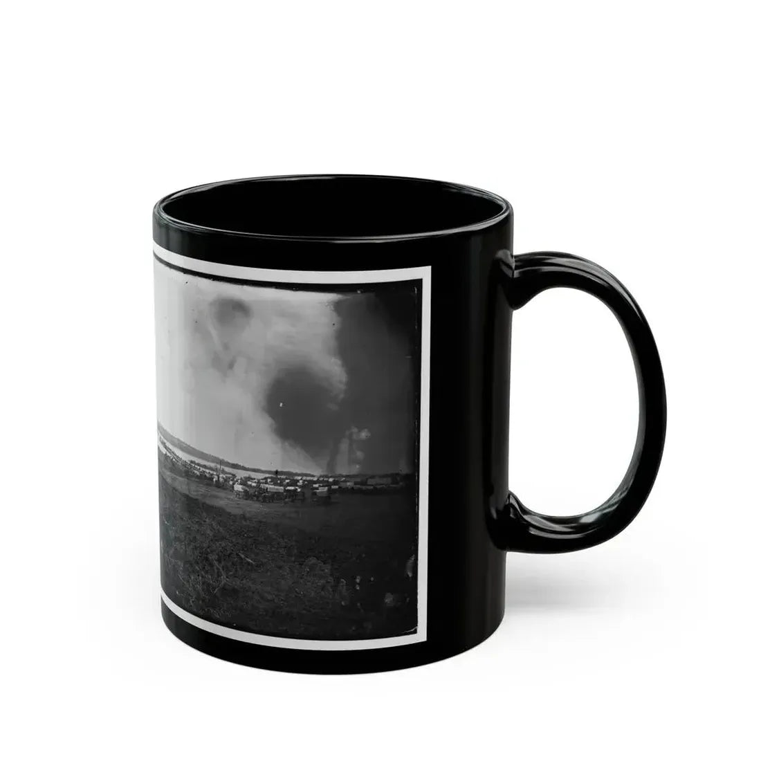 Belle Plain, Virginia. Quartermaster Department (U.S. Civil War) Black Coffee Mug - Go Mug Yourself