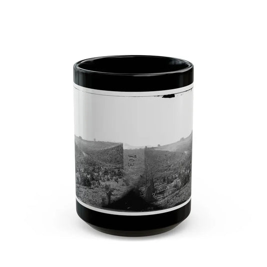 Belle Plain, Virginia (Vicinity). Encampment Of 7,000 Confederates In The  Punch Bowl (U.S. Civil War) Black Coffee Mug 15oz - Go Mug Yourself