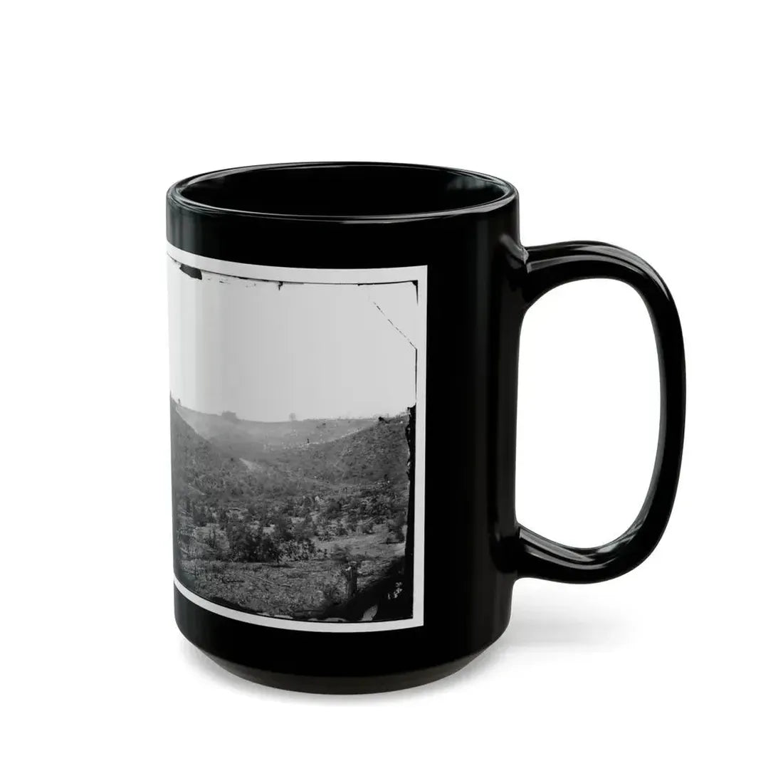 Belle Plain, Virginia (Vicinity). Encampment Of 7,000 Confederates In The  Punch Bowl (U.S. Civil War) Black Coffee Mug - Go Mug Yourself