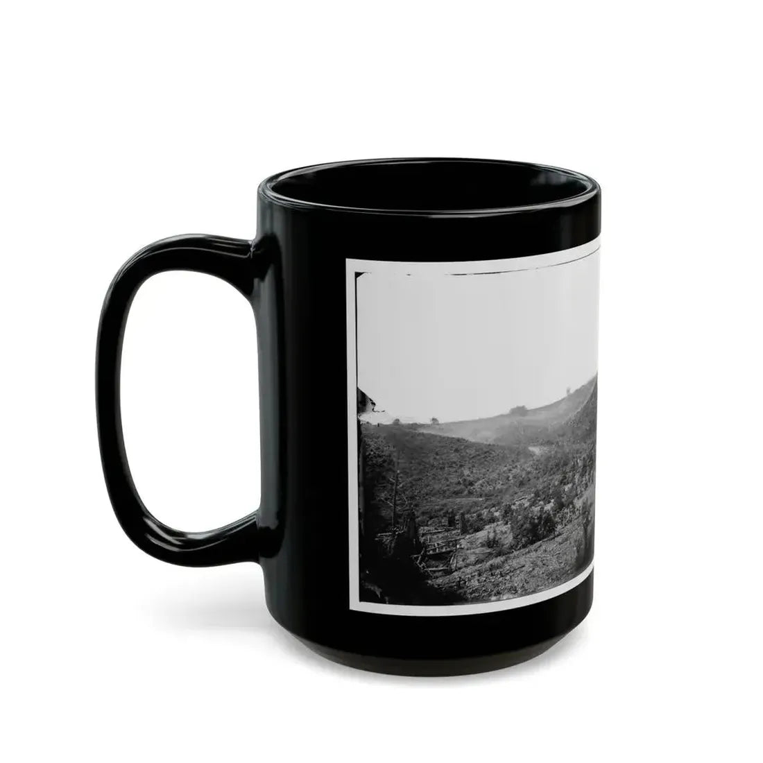 Belle Plain, Virginia (Vicinity). Encampment Of 7,000 Confederates In The  Punch Bowl (U.S. Civil War) Black Coffee Mug - Go Mug Yourself