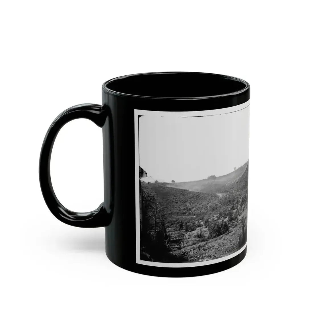 Belle Plain, Virginia (Vicinity). Encampment Of 7,000 Confederates In The  Punch Bowl (U.S. Civil War) Black Coffee Mug - Go Mug Yourself
