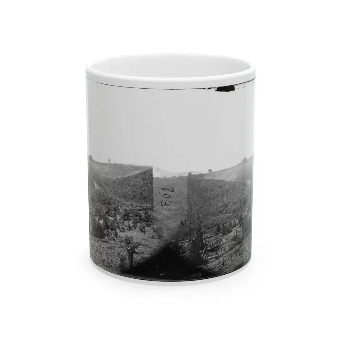 Belle Plain, Virginia (Vicinity). Encampment Of 7,000 Confederates In The  Punch Bowl (U.S. Civil War) White Coffee Mug 11oz - Go Mug Yourself