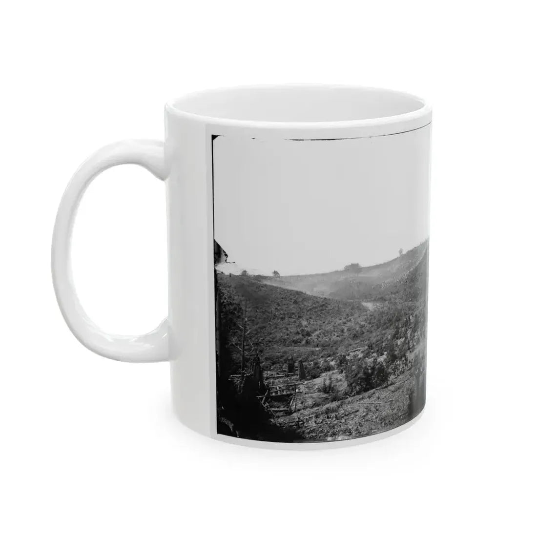 Belle Plain, Virginia (Vicinity). Encampment Of 7,000 Confederates In The  Punch Bowl (U.S. Civil War) White Coffee Mug - Go Mug Yourself
