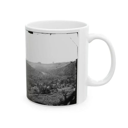 Belle Plain, Virginia (Vicinity). Encampment Of 7,000 Confederates In The  Punch Bowl (U.S. Civil War) White Coffee Mug - Go Mug Yourself
