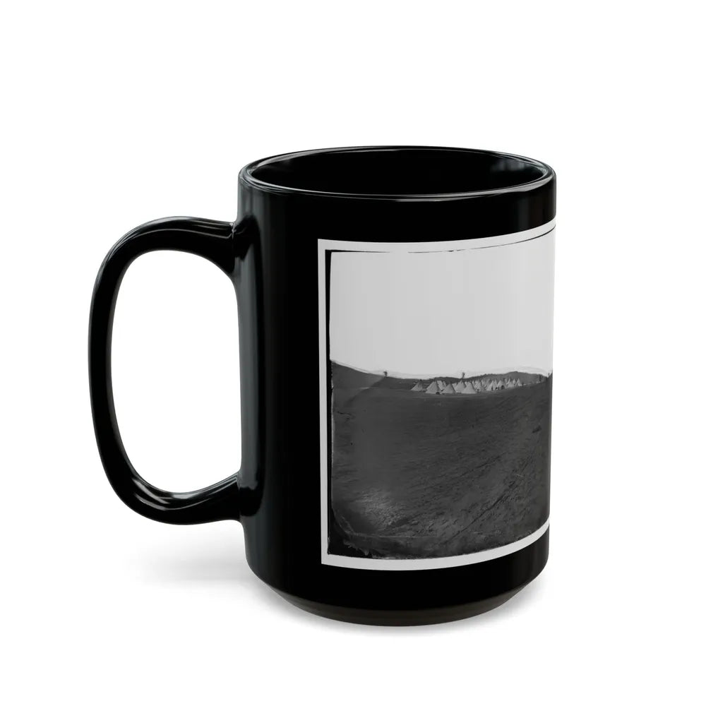 Belle Plain, Virginia (Vicinity). Camp Of Negro Laborers In The Quartermaster's Department (U.S. Civil War) Black Coffee Mug-Go Mug Yourself