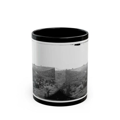 Belle Plain, Virginia (Vicinity). Encampment Of 7,000 Confederates In The Punch Bowl (U.S. Civil War) Black Coffee Mug-11oz-Go Mug Yourself