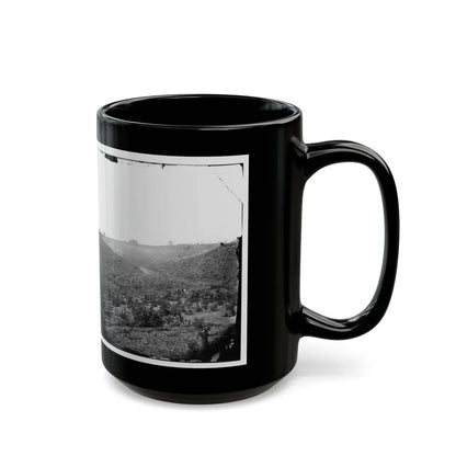 Belle Plain, Virginia (Vicinity). Encampment Of 7,000 Confederates In The Punch Bowl (U.S. Civil War) Black Coffee Mug-Go Mug Yourself