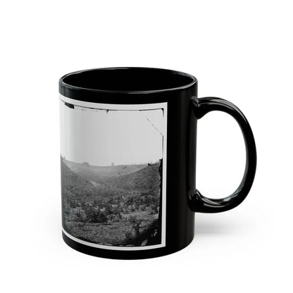 Belle Plain, Virginia (Vicinity). Encampment Of 7,000 Confederates In The Punch Bowl (U.S. Civil War) Black Coffee Mug-Go Mug Yourself