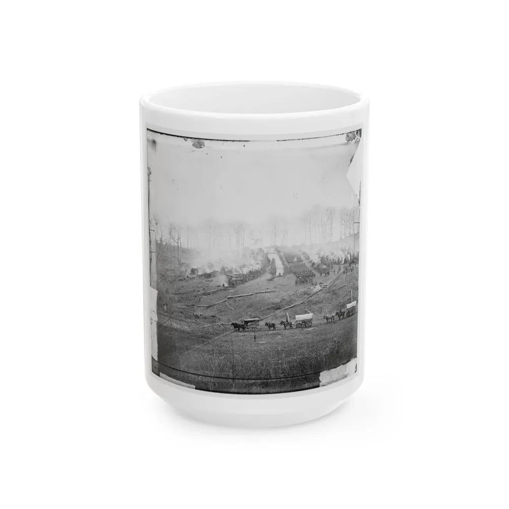 Belle Plain, Virginia. Camp Of 150th Pennsylvania Infantry (U.S. Civil War) White Coffee Mug-15oz-Go Mug Yourself