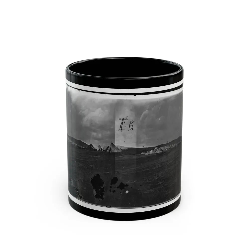 Belle Plain, Virginia. Camp Of Negro Laborers In Quartermaster Department (U.S. Civil War) Black Coffee Mug-11oz-Go Mug Yourself