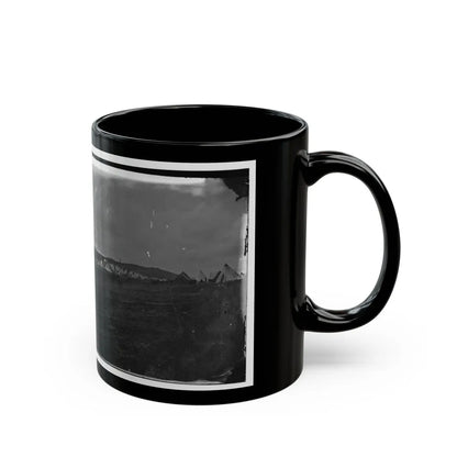 Belle Plain, Virginia. Camp Of Negro Laborers In Quartermaster Department (U.S. Civil War) Black Coffee Mug-Go Mug Yourself