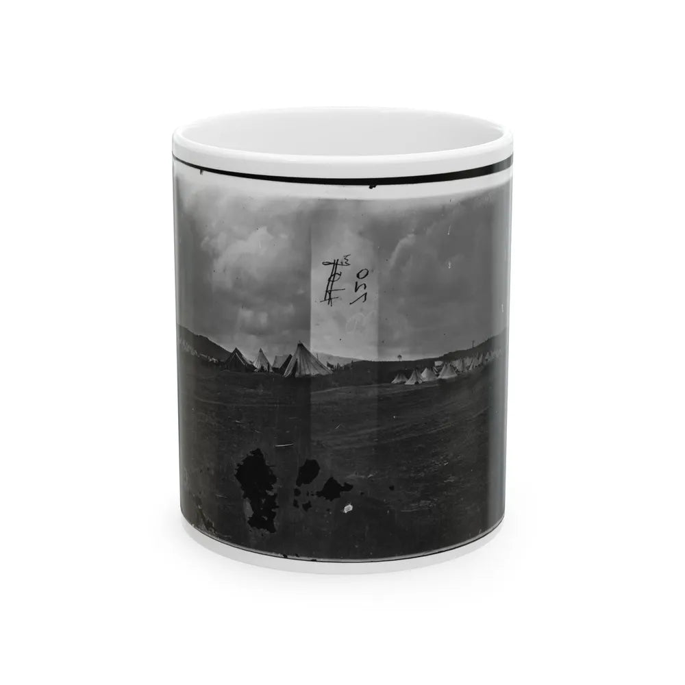 Belle Plain, Virginia. Camp Of Negro Laborers In Quartermaster Department (U.S. Civil War) White Coffee Mug-11oz-Go Mug Yourself