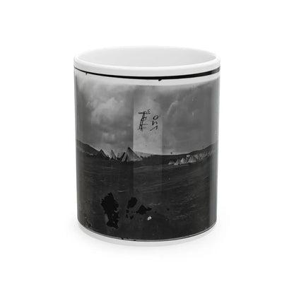 Belle Plain, Virginia. Camp Of Negro Laborers In Quartermaster Department (U.S. Civil War) White Coffee Mug-11oz-Go Mug Yourself