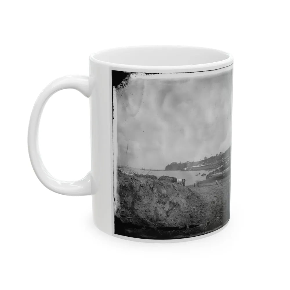 Belle Plain, Virginia. Encampment Of 2d New York And 1st Mass. Heavy Artillery (U.S. Civil War) White Coffee Mug-Go Mug Yourself