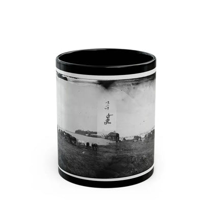 Belle Plain, Virginia. Encampment Of 2nd N.Y. And 1st Mass. Heavy Artillery (U.S. Civil War) Black Coffee Mug-11oz-Go Mug Yourself