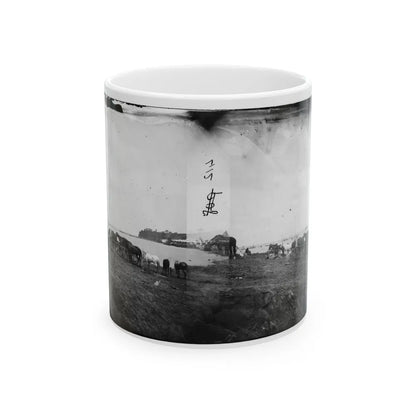 Belle Plain, Virginia. Encampment Of 2nd N.Y. And 1st Mass. Heavy Artillery (U.S. Civil War) White Coffee Mug-11oz-Go Mug Yourself