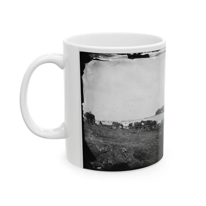 Belle Plain, Virginia. Encampment Of 2nd N.Y. And 1st Mass. Heavy Artillery (U.S. Civil War) White Coffee Mug-Go Mug Yourself