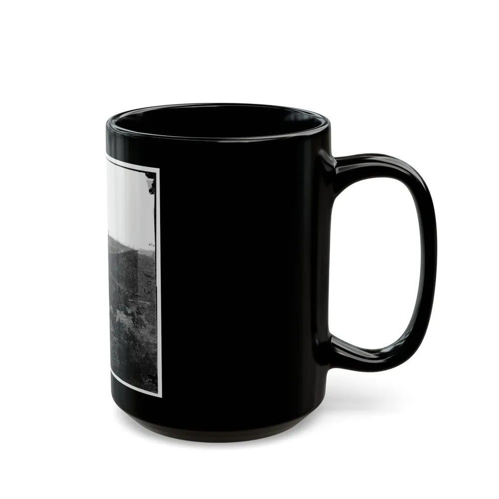 Belle Plain, Virginia. Encampment Of 7,000 Confederates In The Punch Bowl (U.S. Civil War) Black Coffee Mug-Go Mug Yourself