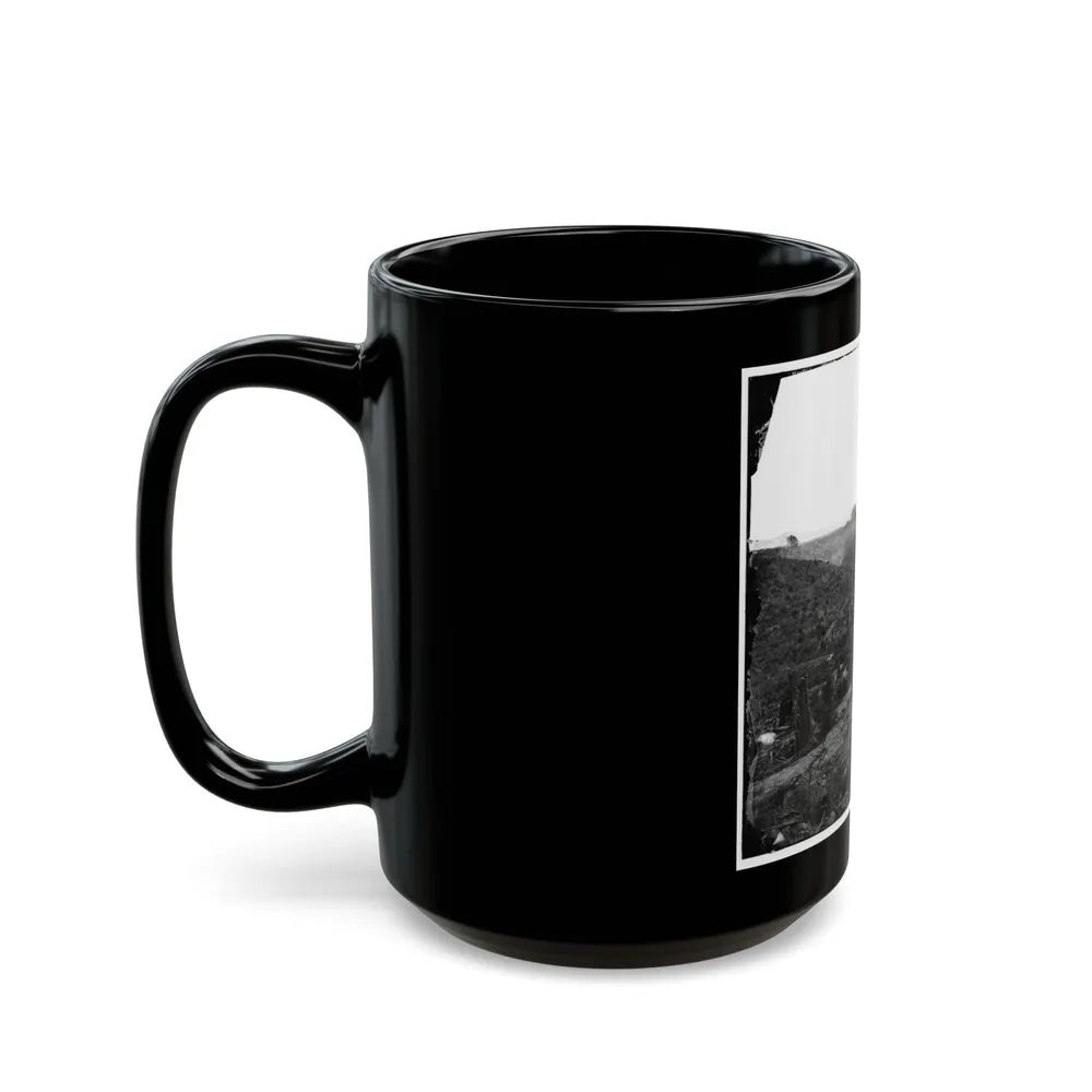 Belle Plain, Virginia. Encampment Of 7,000 Confederates In The Punch Bowl (U.S. Civil War) Black Coffee Mug-Go Mug Yourself