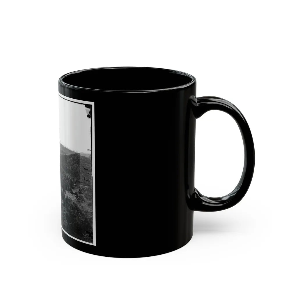 Belle Plain, Virginia. Encampment Of 7,000 Confederates In The Punch Bowl (U.S. Civil War) Black Coffee Mug-Go Mug Yourself