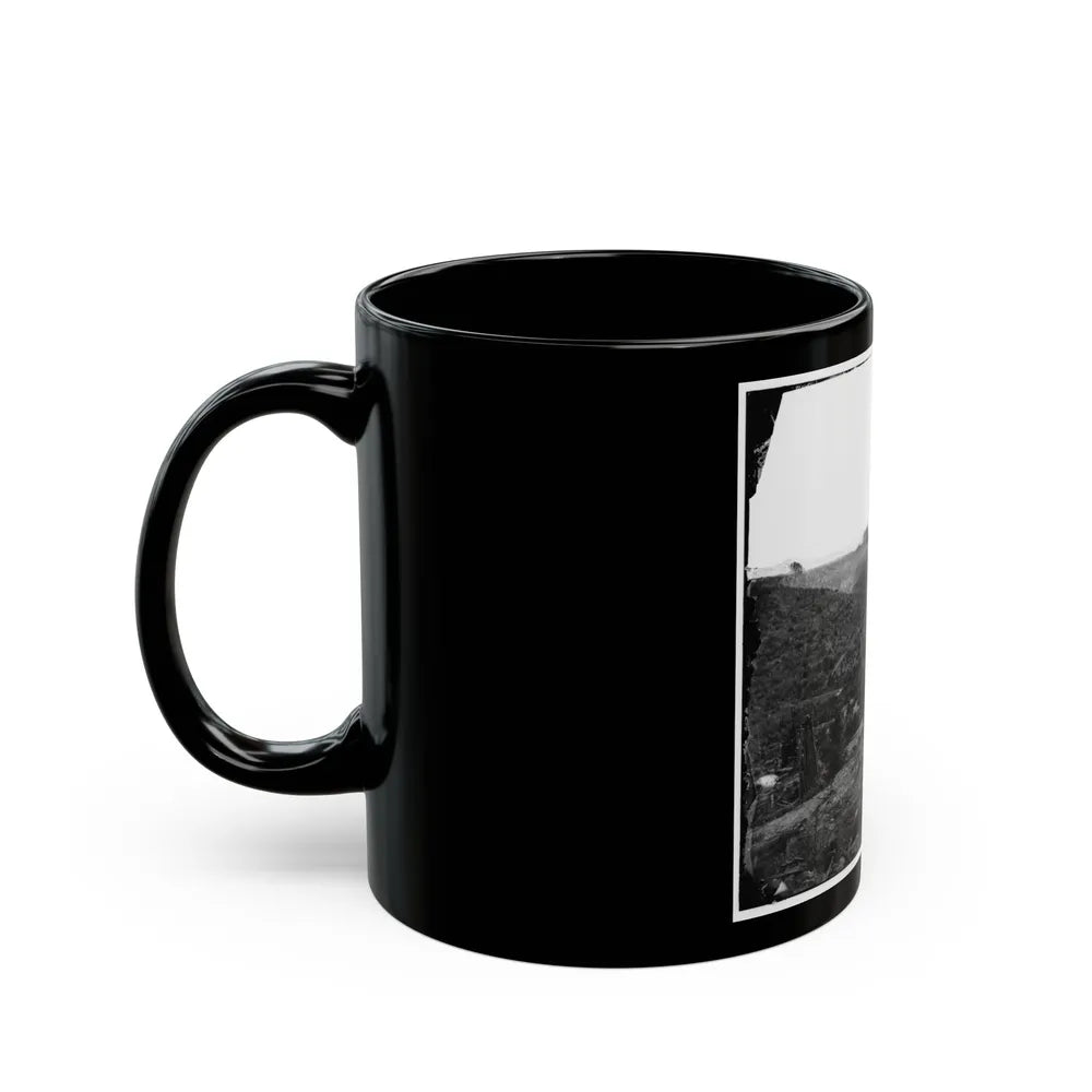 Belle Plain, Virginia. Encampment Of 7,000 Confederates In The Punch Bowl (U.S. Civil War) Black Coffee Mug-Go Mug Yourself