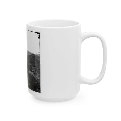 Belle Plain, Virginia. Encampment Of 7,000 Confederates In The Punch Bowl (U.S. Civil War) White Coffee Mug-Go Mug Yourself