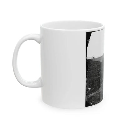 Belle Plain, Virginia. Encampment Of 7,000 Confederates In The Punch Bowl (U.S. Civil War) White Coffee Mug-Go Mug Yourself