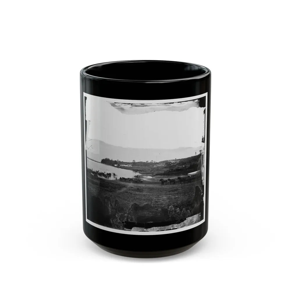 Belle Plain, Virginia. First Landing At Belle Plain (U.S. Civil War) Black Coffee Mug-15oz-Go Mug Yourself