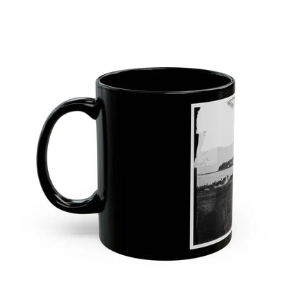 Belle Plain, Virginia. First Landing At Belle Plain (U.S. Civil War) Black Coffee Mug-Go Mug Yourself