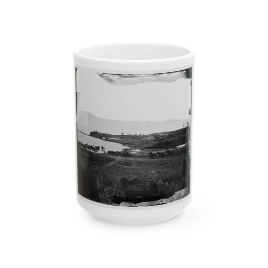 Belle Plain, Virginia. First Landing At Belle Plain (U.S. Civil War) White Coffee Mug-15oz-Go Mug Yourself