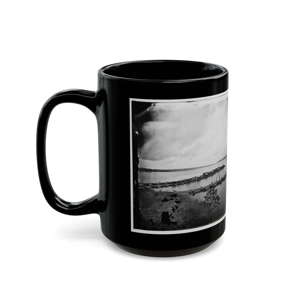 Belle Plain, Virginia. Pontoon Wharf (U.S. Civil War) Black Coffee Mug-Go Mug Yourself