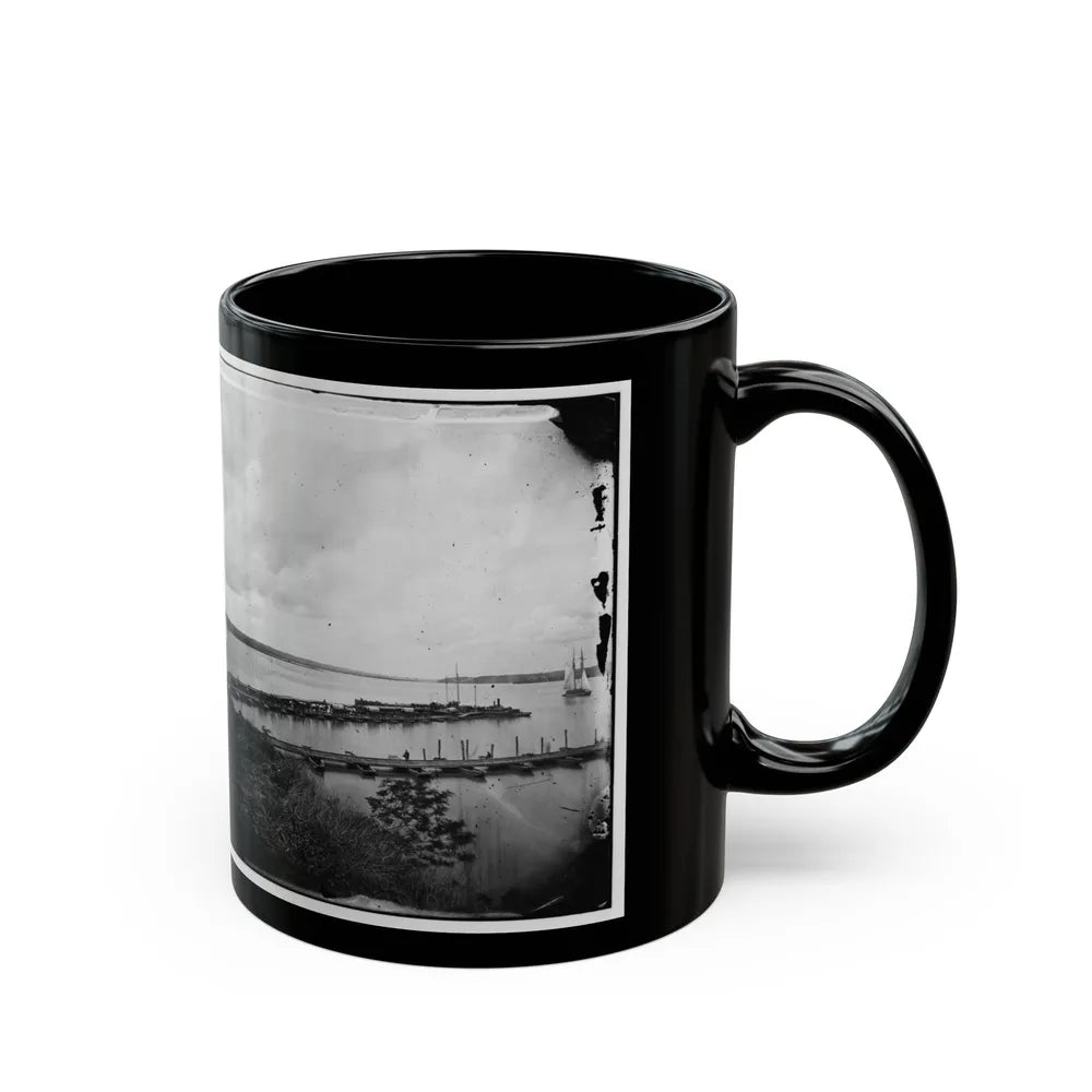 Belle Plain, Virginia. Pontoon Wharf (U.S. Civil War) Black Coffee Mug-Go Mug Yourself