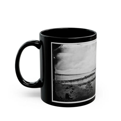 Belle Plain, Virginia. Pontoon Wharf (U.S. Civil War) Black Coffee Mug-Go Mug Yourself