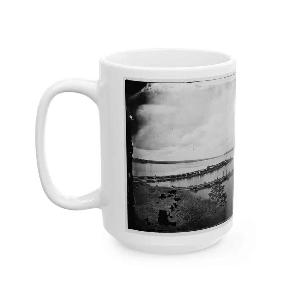 Belle Plain, Virginia. Pontoon Wharf (U.S. Civil War) White Coffee Mug-Go Mug Yourself