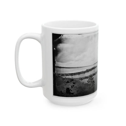 Belle Plain, Virginia. Pontoon Wharf (U.S. Civil War) White Coffee Mug-Go Mug Yourself