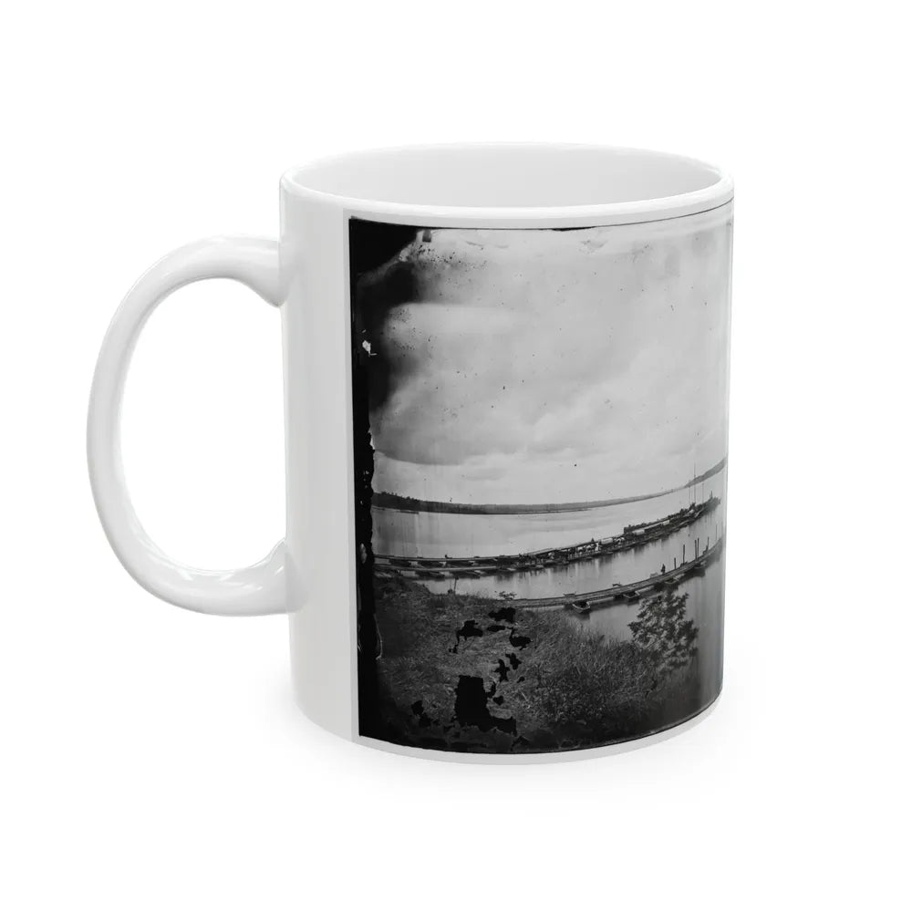 Belle Plain, Virginia. Pontoon Wharf (U.S. Civil War) White Coffee Mug-Go Mug Yourself