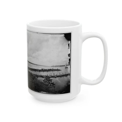 Belle Plain, Virginia. Pontoon Wharf (U.S. Civil War) White Coffee Mug-Go Mug Yourself