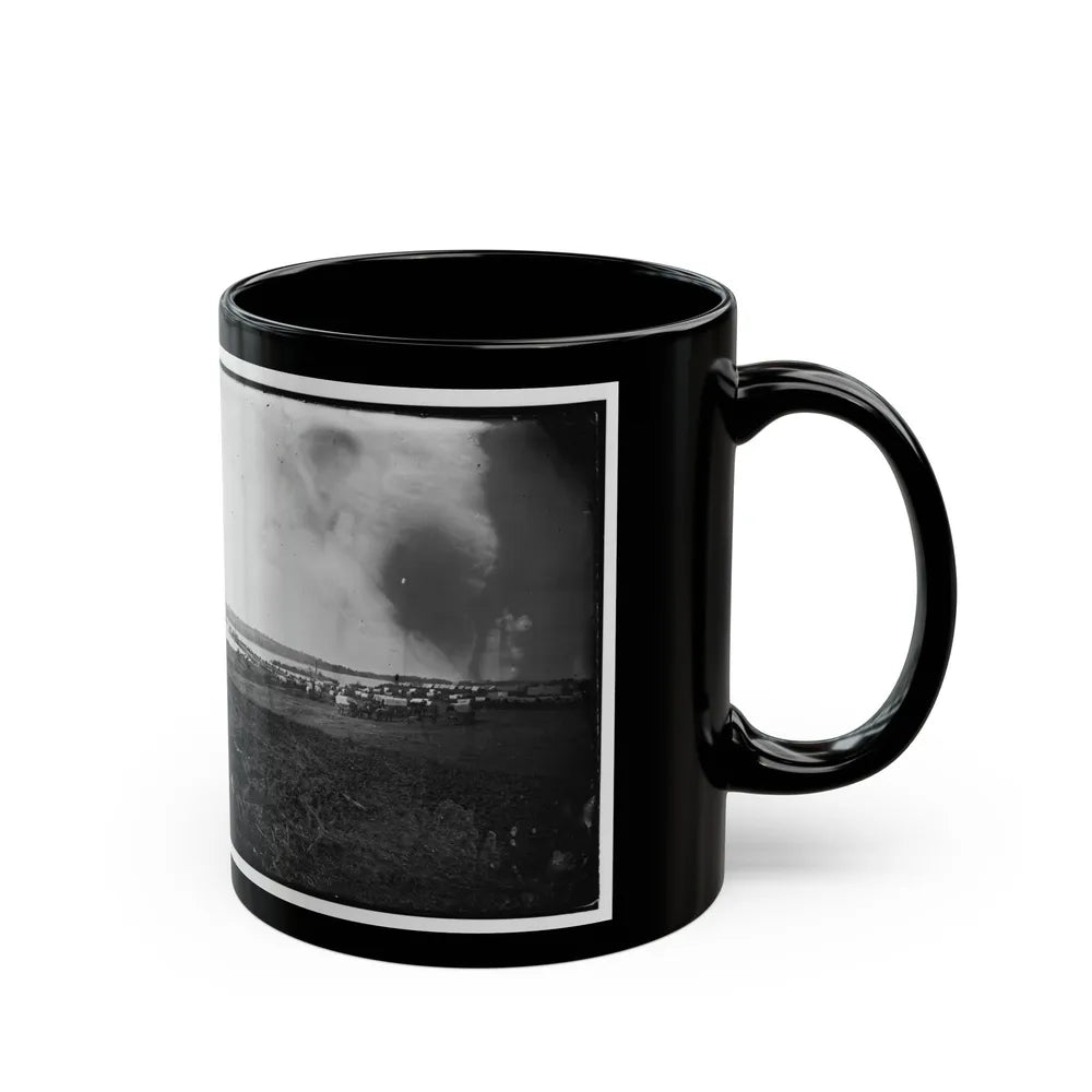 Belle Plain, Virginia. Quartermaster Department (U.S. Civil War) Black Coffee Mug-Go Mug Yourself