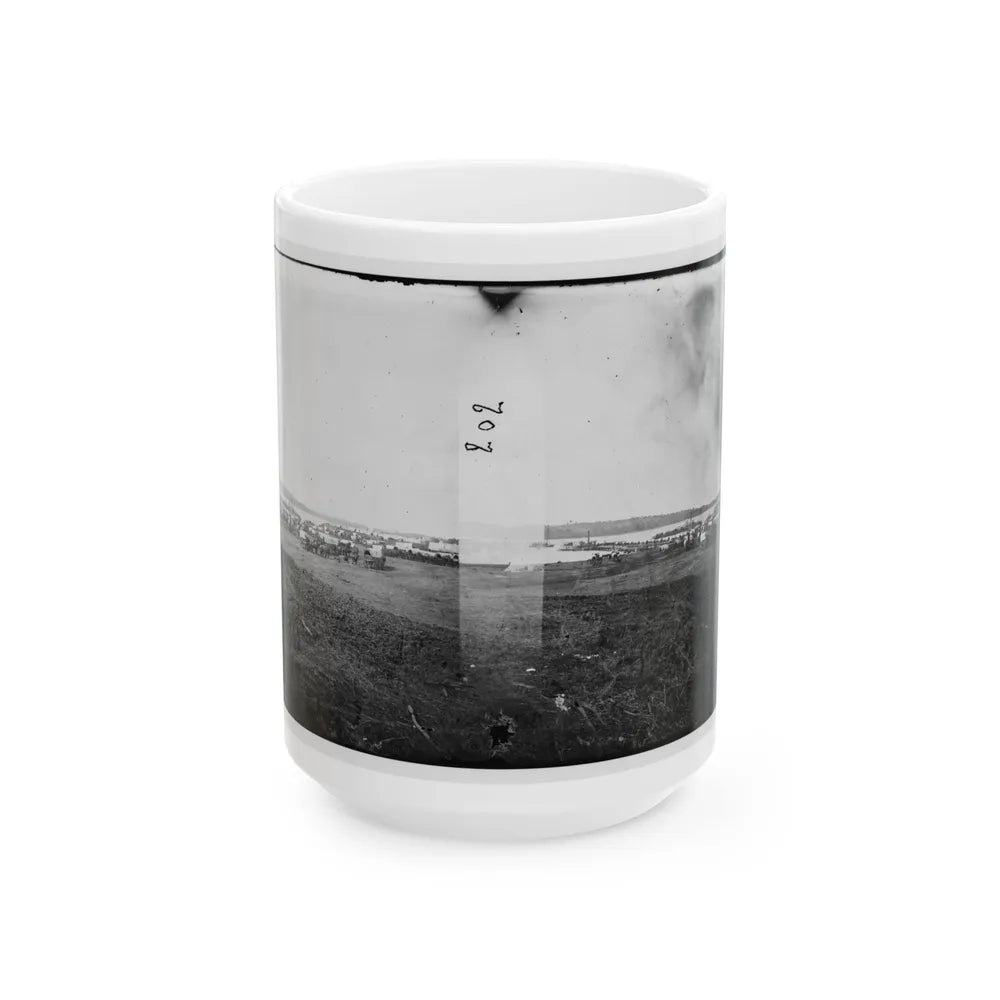 Belle Plain, Virginia. Quartermaster Department (U.S. Civil War) White Coffee Mug-15oz-Go Mug Yourself