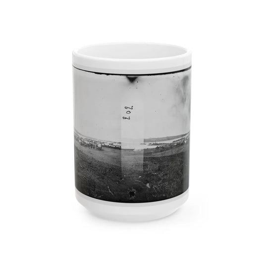 Belle Plain, Virginia. Quartermaster Department (U.S. Civil War) White Coffee Mug-15oz-Go Mug Yourself