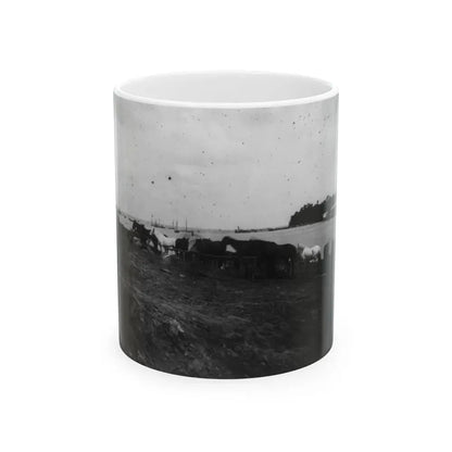 Belle Plains, Va., May 16, 1864, Encampment Of 2nd New York And 1st Massachusetts Heavy Artillery (U.S. Civil War) White Coffee Mug 11oz - Go Mug Yourself