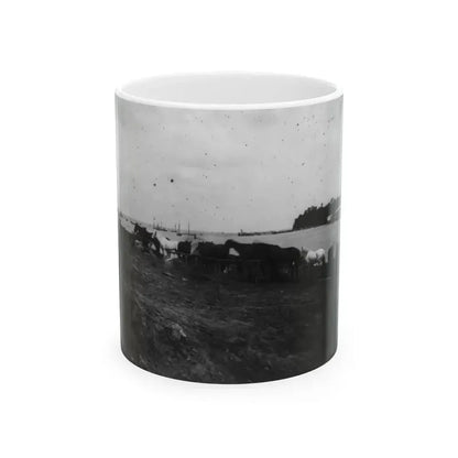Belle Plains, Va., May 16, 1864, Encampment Of 2nd New York And 1st Massachusetts Heavy Artillery (U.S. Civil War) White Coffee Mug 11oz - Go Mug Yourself