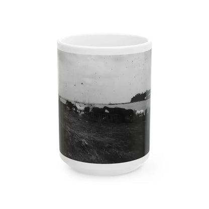Belle Plains, Va., May 16, 1864, Encampment Of 2nd New York And 1st Massachusetts Heavy Artillery (U.S. Civil War) White Coffee Mug 15oz - Go Mug Yourself