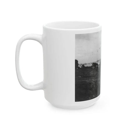 Belle Plains, Va., May 16, 1864, Encampment Of 2nd New York And 1st Massachusetts Heavy Artillery (U.S. Civil War) White Coffee Mug - Go Mug Yourself