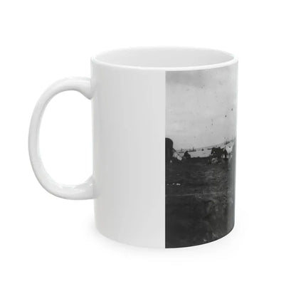 Belle Plains, Va., May 16, 1864, Encampment Of 2nd New York And 1st Massachusetts Heavy Artillery (U.S. Civil War) White Coffee Mug - Go Mug Yourself