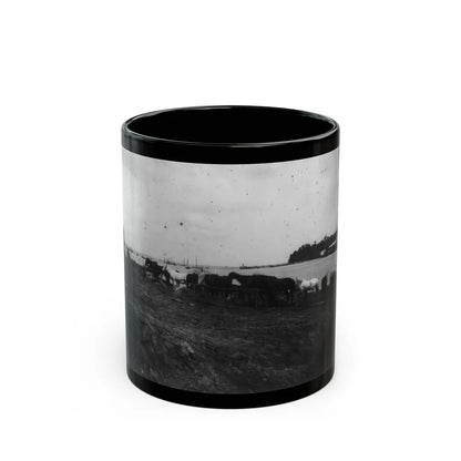 Belle Plains, Va., May 16, 1864, Encampment Of 2nd New York And 1st Massachusetts Heavy Artillery (U.S. Civil War) Black Coffee Mug-11oz-Go Mug Yourself